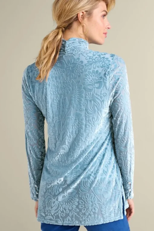 Soft Surroundings Walden Velvet Turtleneck- Tops