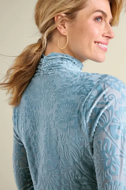 Soft Surroundings Walden Velvet Turtleneck- Tops