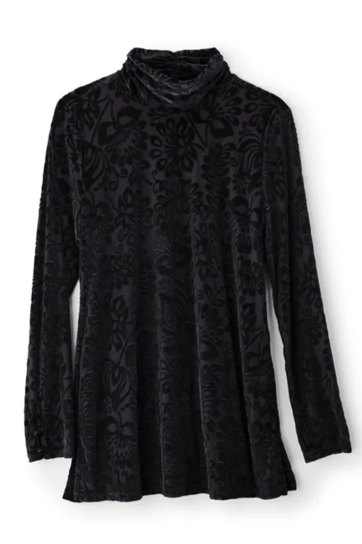 Soft Surroundings Walden Velvet Turtleneck- Tops