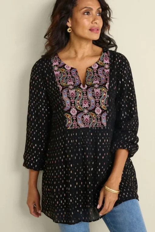 Soft Surroundings Wynn Shimmer Tunic- Tops