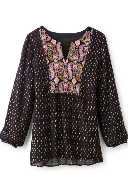 Soft Surroundings Wynn Shimmer Tunic- Tops