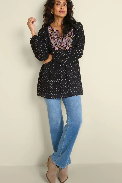 Soft Surroundings Wynn Shimmer Tunic- Tops