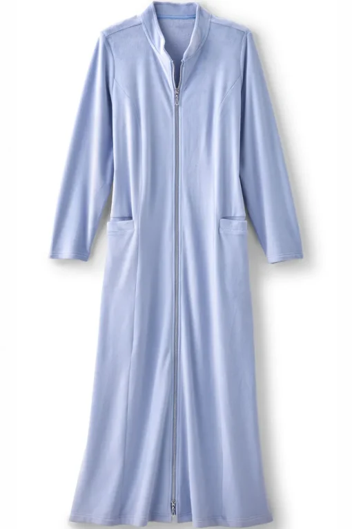 Soft Surroundings Zinfandel Zip Up Robe- Sleepwear & Lounge
