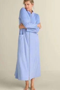 Soft Surroundings Zinfandel Zip Up Robe- Sleepwear & Lounge